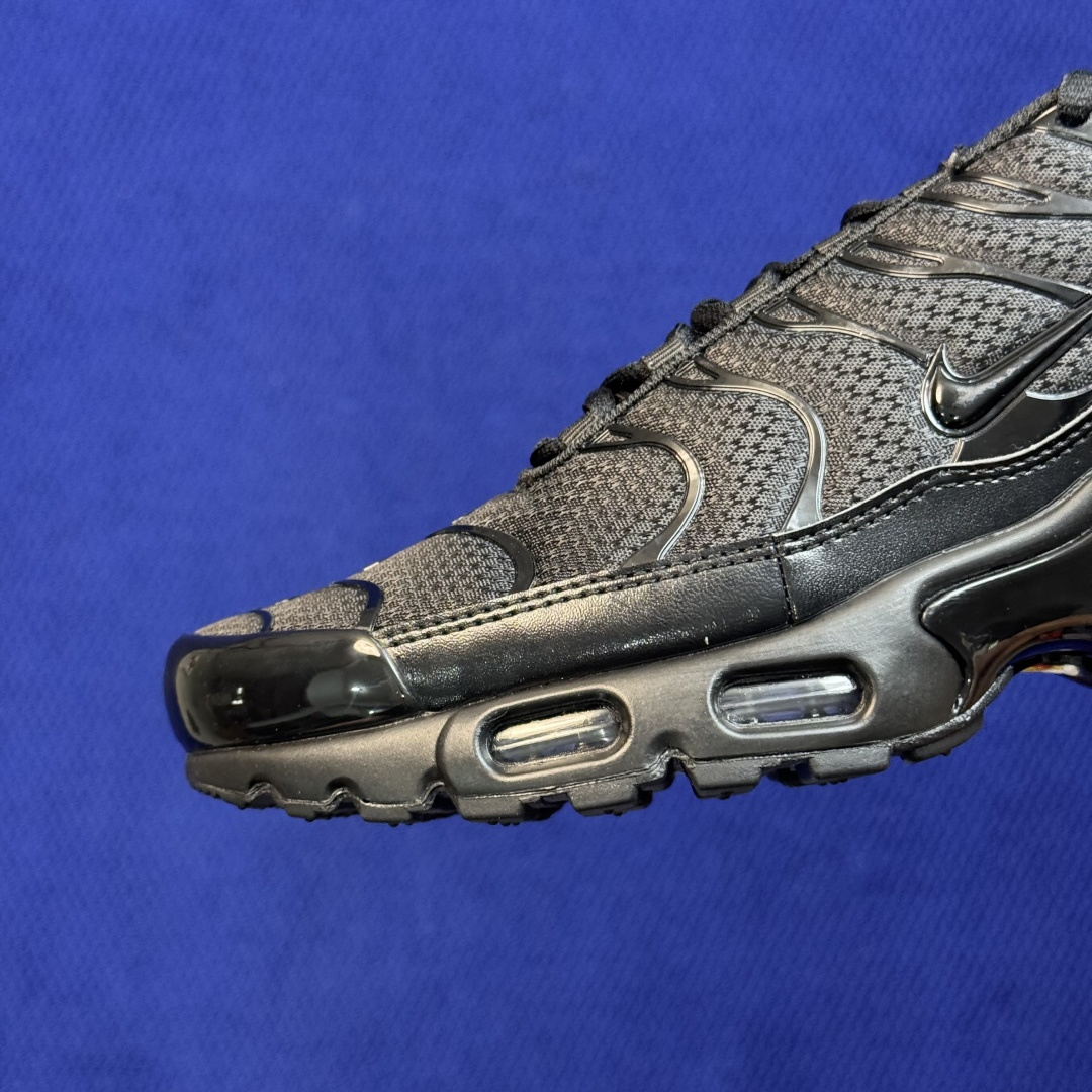 外贸私域爆款！Nike Air Max Plus 低帮气垫跑鞋 大厂纯原高品！maxplus 第1色:黑武士 货号：-0