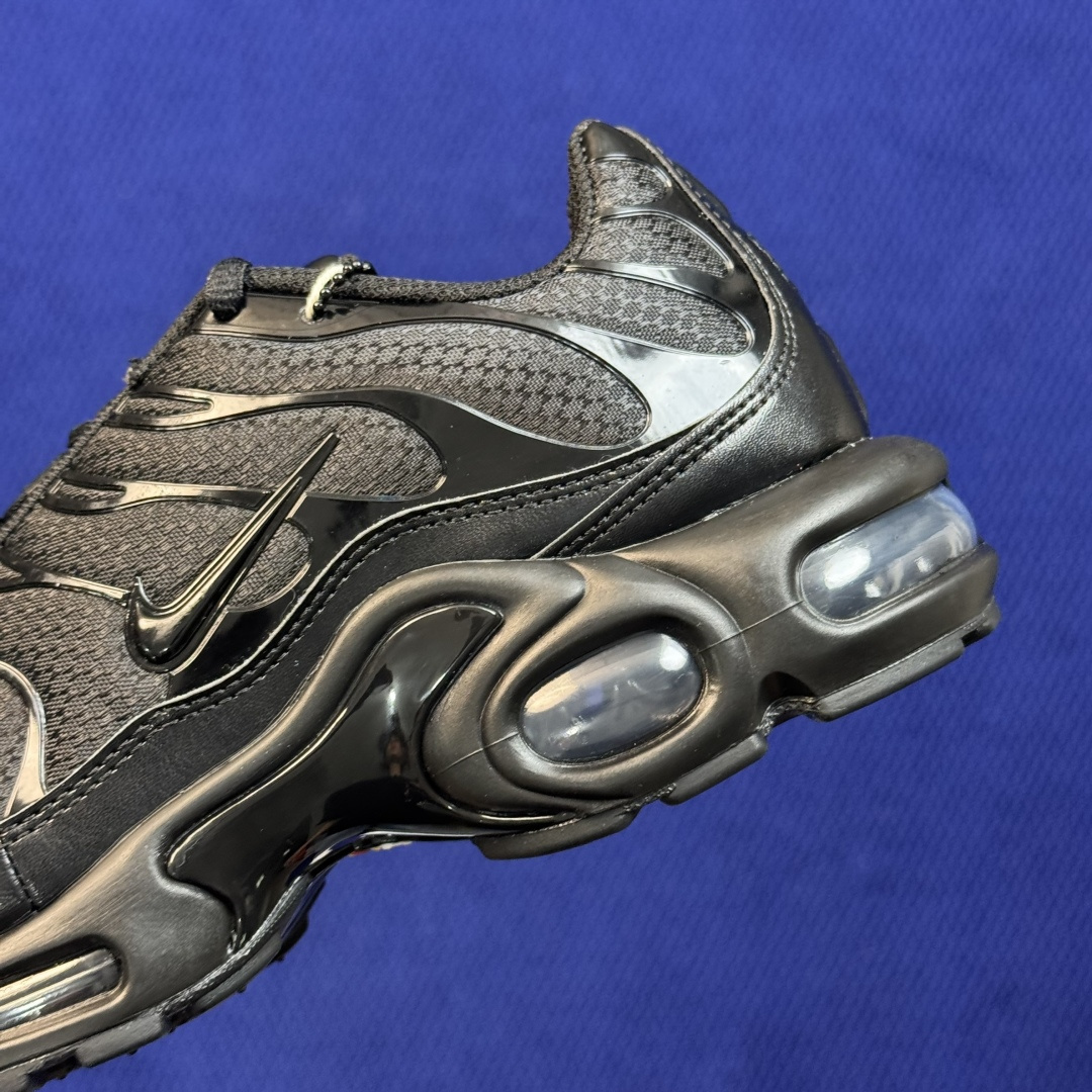外贸私域爆款！Nike Air Max Plus 低帮气垫跑鞋 大厂纯原高品！maxplus 第1色:黑武士 货号：-0