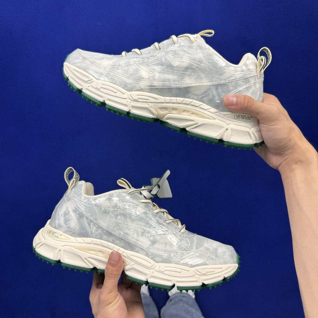 OW解构休闲跑鞋/复古老爹鞋 第67色：透明TPU OFF-WHITE Be Right Back 工艺很复杂！ 尺码：
