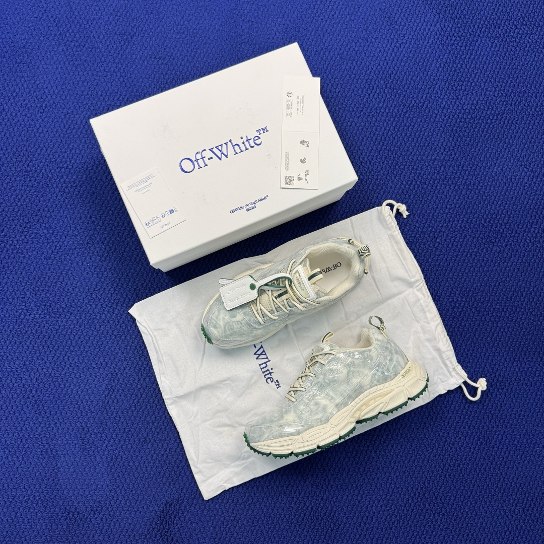 OW解构休闲跑鞋/复古老爹鞋 第67色：透明TPU OFF-WHITE Be Right Back 工艺很复杂！ 尺码：