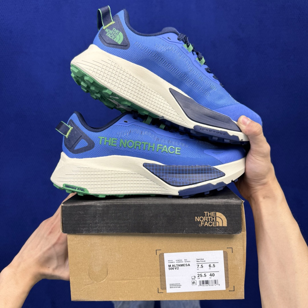 北面越野跑鞋 THE NORTH FACE Altamesa 500 V2 网纱面 第3色：蓝色 尺码：36-45