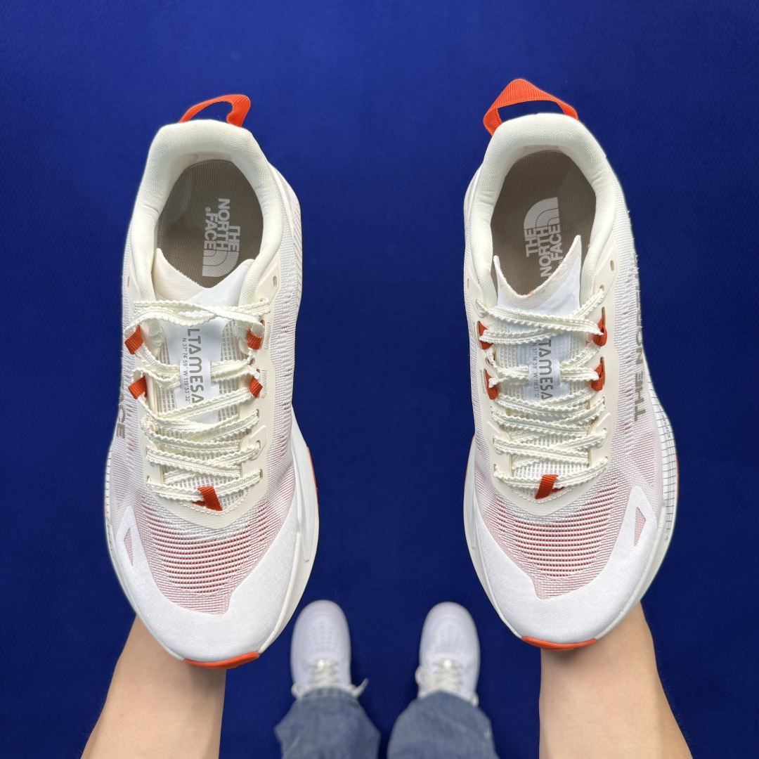 北面越野跑鞋 THE NORTH FACE Altamesa 500 V2 网纱面 第4色：白红 尺码：36-45