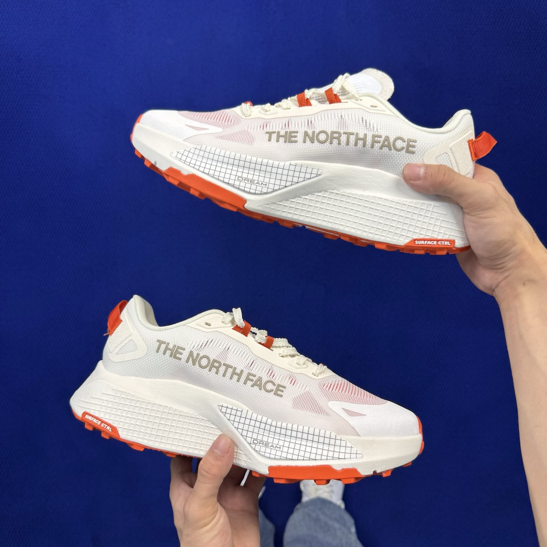 北面越野跑鞋 THE NORTH FACE Altamesa 500 V2 网纱面 第4色：白红 尺码：36-45
