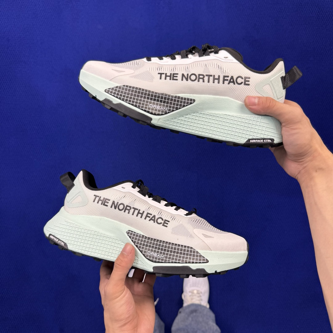 北面越野跑鞋 THE NORTH FACE Altamesa 500 V2 网纱面 第5色：白浅绿 尺码：36-45