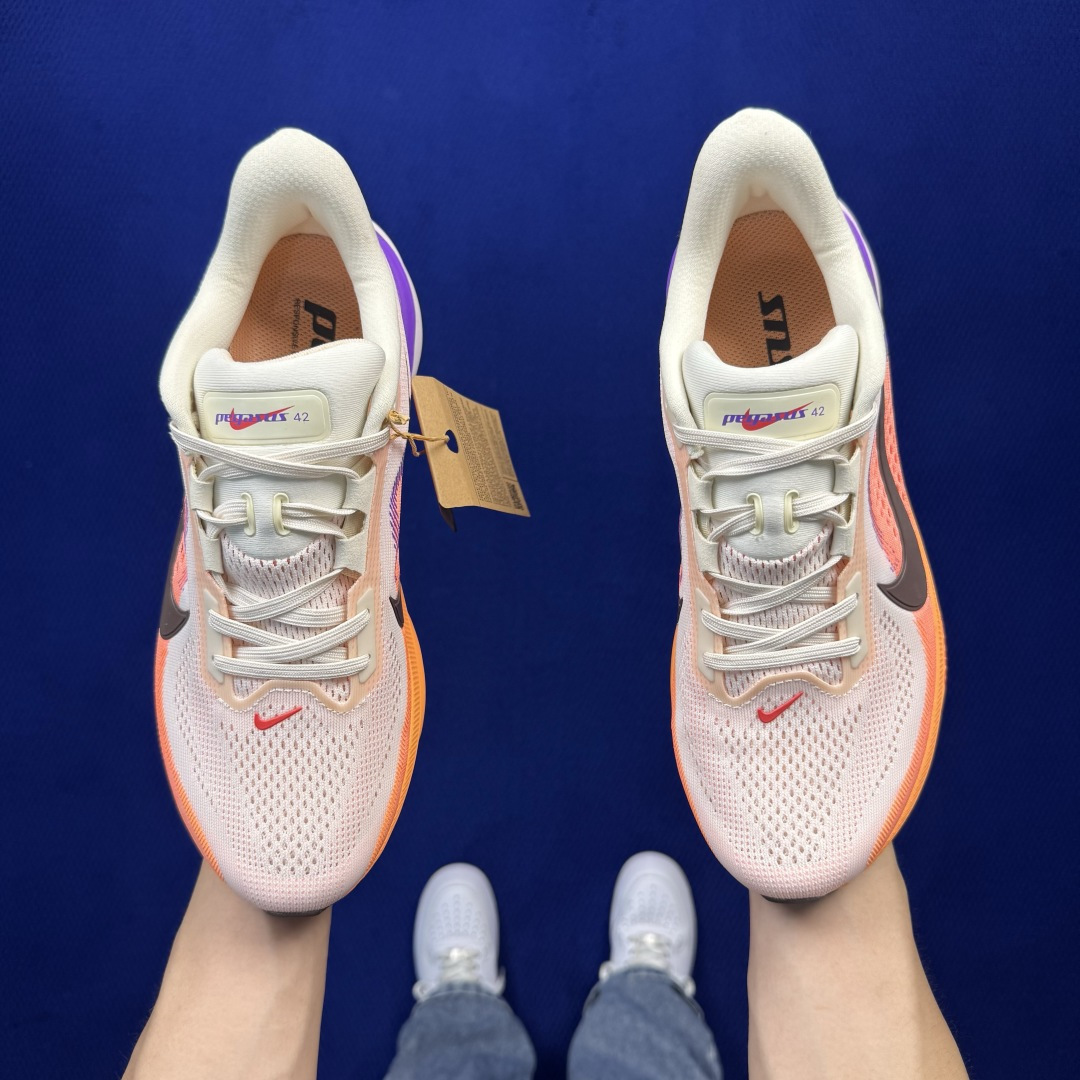 马拉松登月系列 YZ纯原1:1品质! Nike Air Zoom Pegasus 42代黑白 超高清洁度! 第3色:粉橙 马拉松登月系列 YZ纯原1:1品质! Nike Air Zoom Pegasus 42代黑白 超高清洁度! 第3色:粉橙