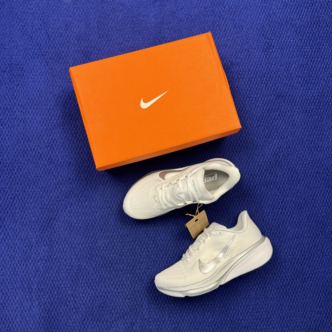 马拉松登月系列 YZ纯原1:1品质！ Nike Air Zoom Pegasus 42代黑白 超高清洁度！ 第4色:灰白