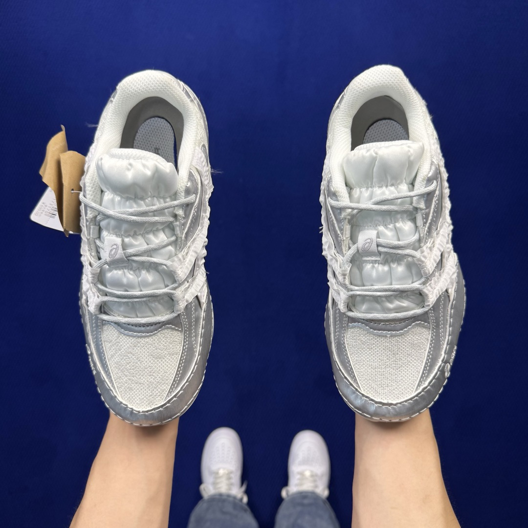 亚瑟士薄底德训鞋 ASICS Hypersync 第5色:empty behavior 联名款 银灰色蕾丝 货号：120