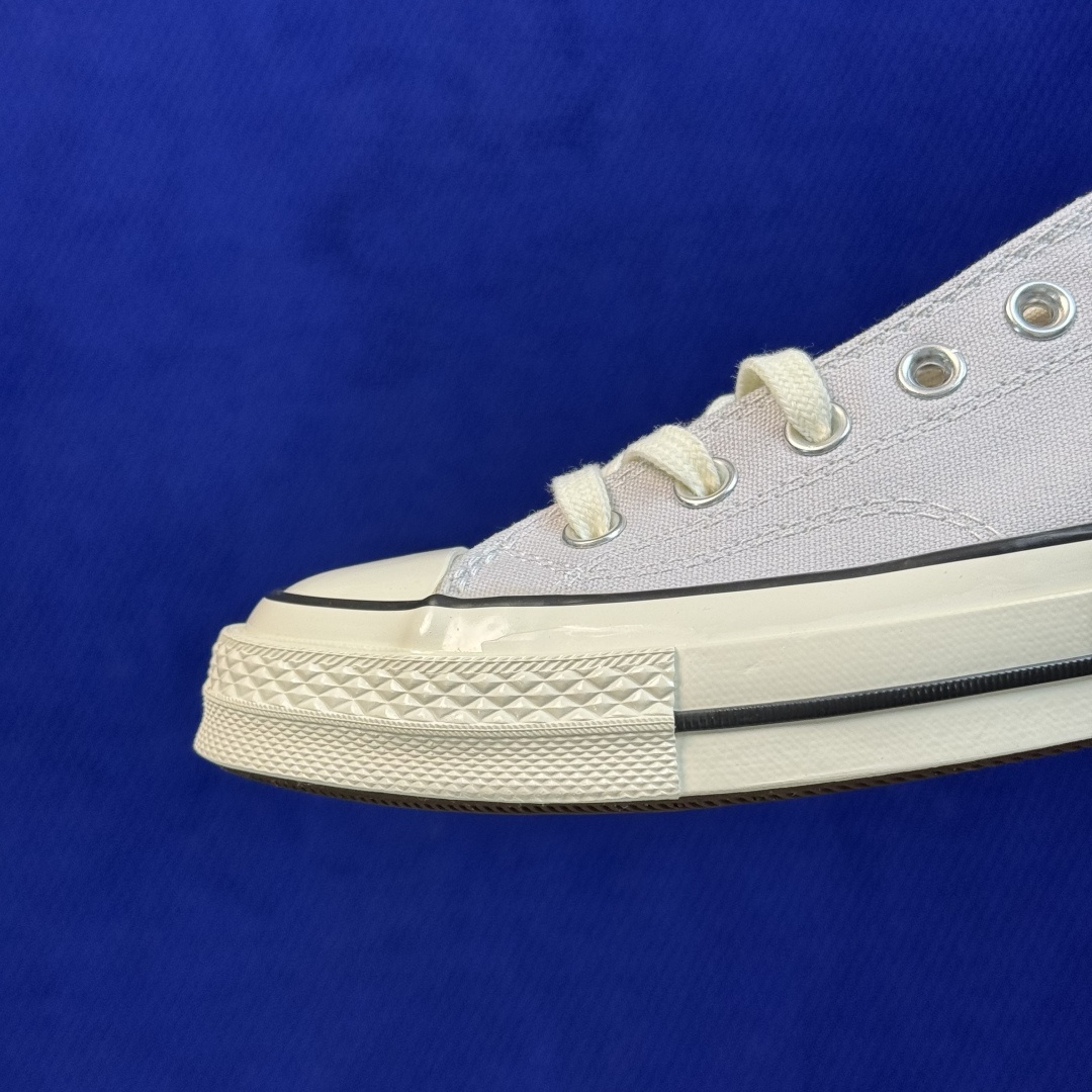 虎扑版‼️ 匡威 奶油蓝低帮 C Converse 匡威 Chuck 70 1970S 帆布休闲板鞋 行业一线头部硫化大