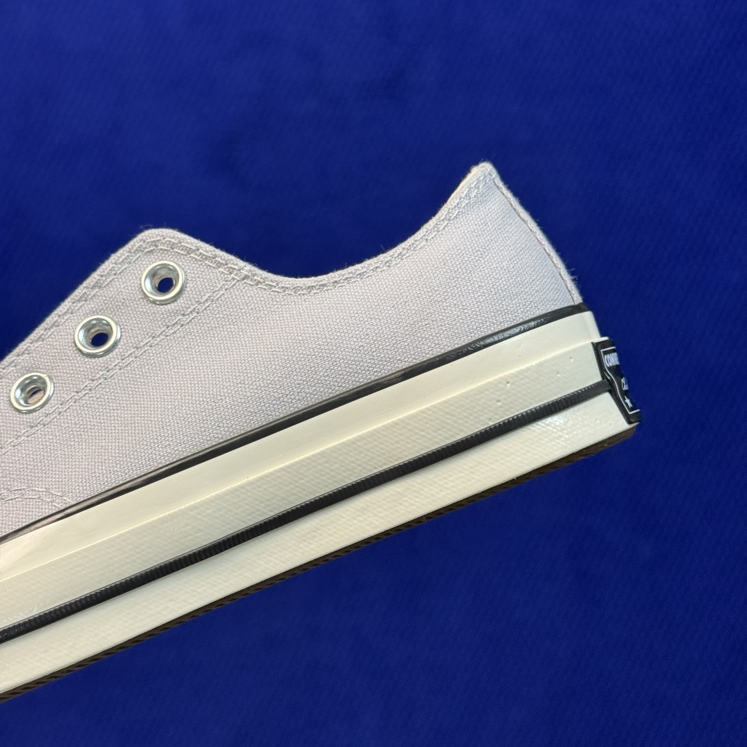 虎扑版‼️ 匡威 奶油蓝低帮 C Converse 匡威 Chuck 70 1970S 帆布休闲板鞋 行业一线头部硫化大