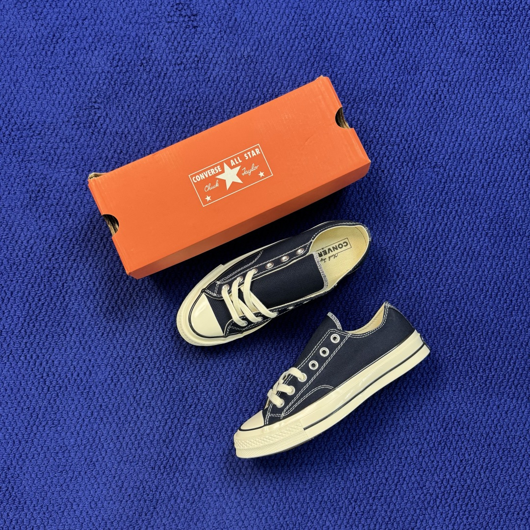 虎扑版‼️ 匡威 藏蓝低帮 C Converse 匡威 Chuck 70 1970S 帆布休闲板鞋 行业一线头部硫化大 虎扑版‼️ 匡威 藏蓝低帮 C Converse 匡威 Chuck 70 1970S 帆布休闲板鞋 行业一线头部硫化大