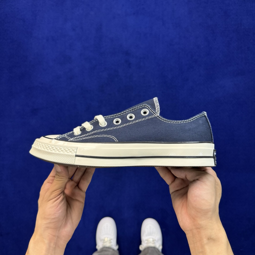 虎扑版‼️ 匡威 藏蓝低帮 C Converse 匡威 Chuck 70 1970S 帆布休闲板鞋  行业一线头部硫化大