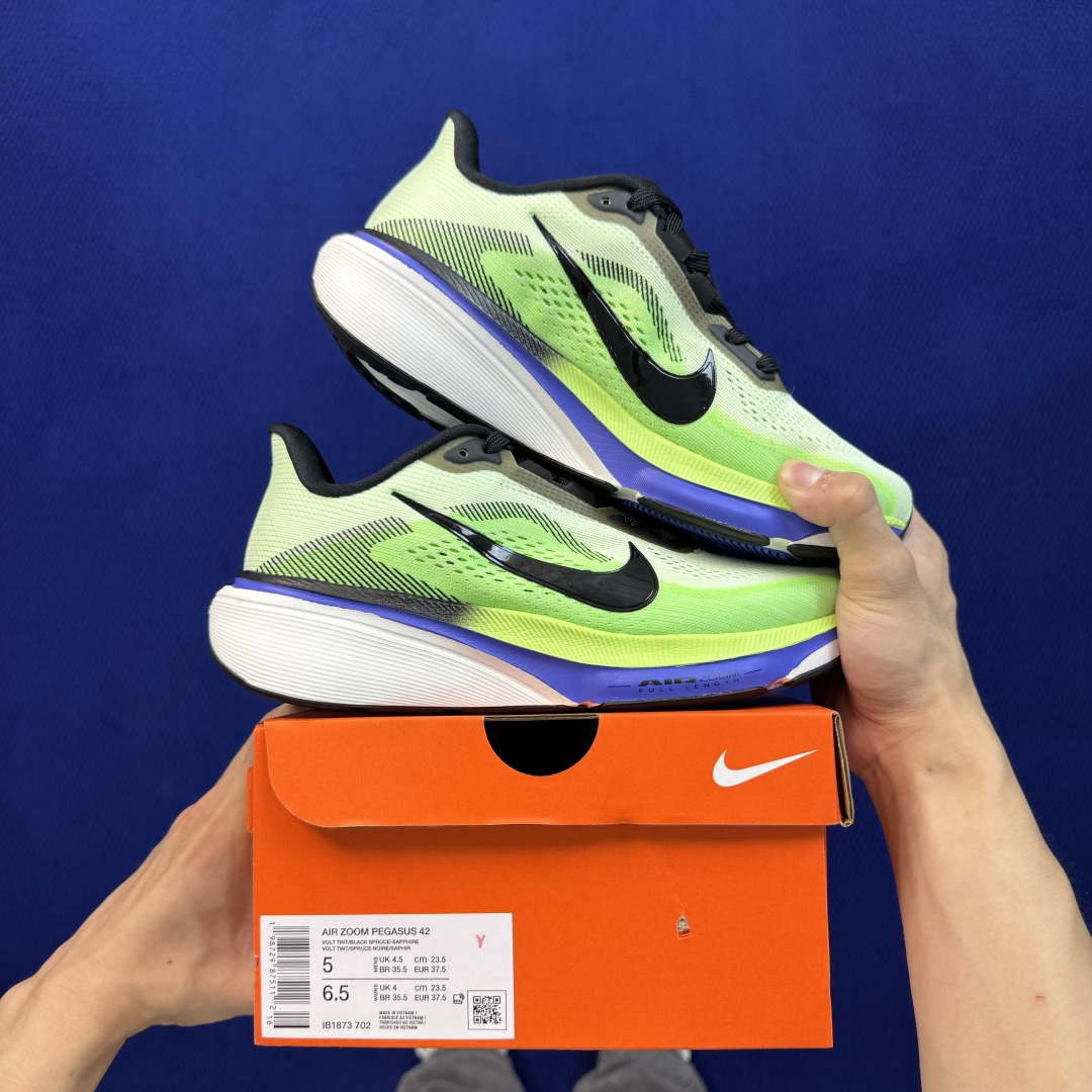马拉松登月系列 YZ纯原1:1品质！ Nike Air Zoom Pegasus 42代黑白 超高清洁度！ 第5色:绿色