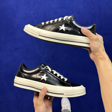 虎扑版‼️ 匡威OneStar星星鞋 光面皮黑色 Converse One Star Ox 帆布休闲板鞋 A17901C 虎扑版‼️ 匡威OneStar星星鞋 光面皮黑色 Converse One Star Ox 帆布休闲板鞋 A17901C