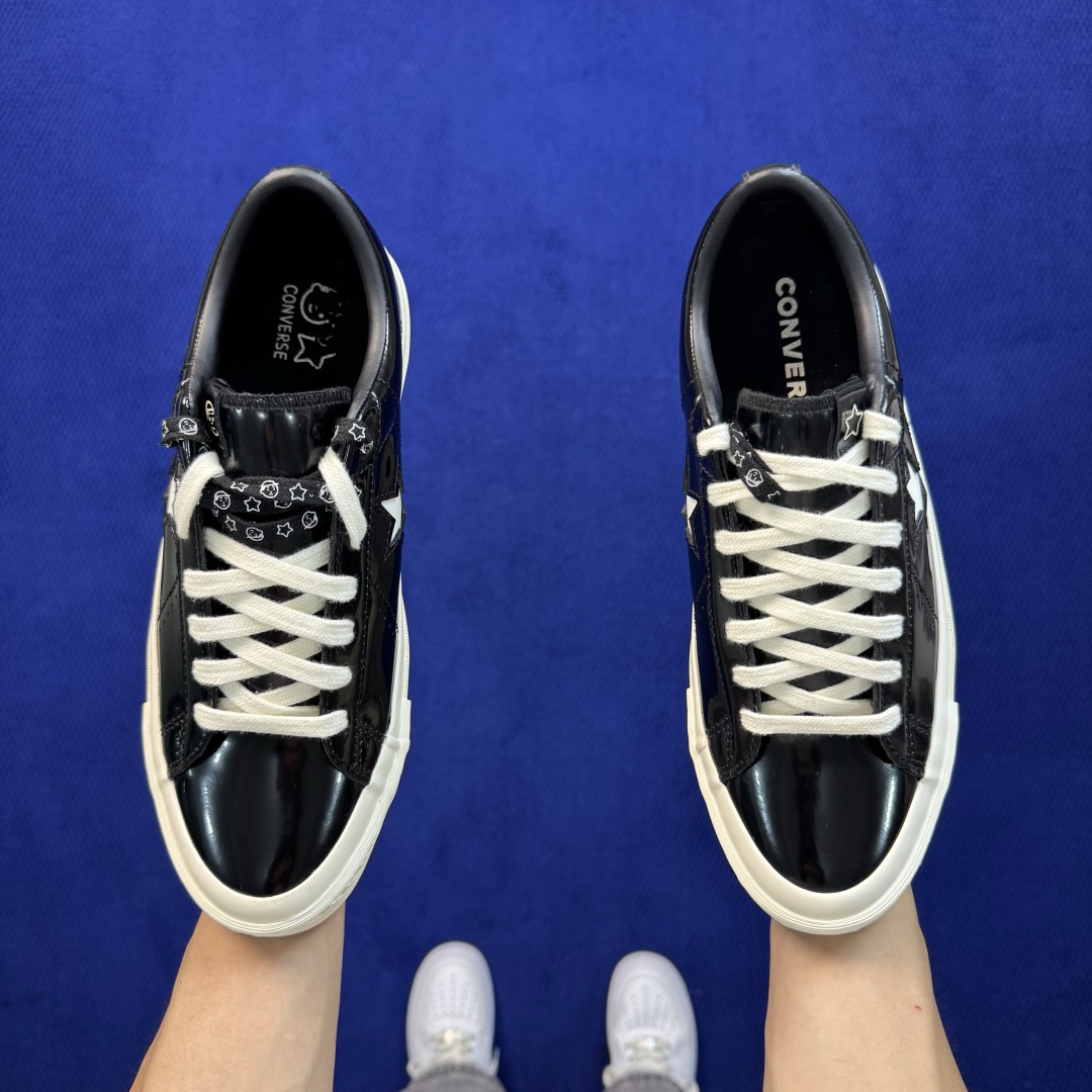 虎扑版‼️ 匡威OneStar星星鞋 光面皮黑色 Converse One Star Ox 帆布休闲板鞋 A17901C 虎扑版‼️ 匡威OneStar星星鞋 光面皮黑色 Converse One Star Ox 帆布休闲板鞋 A17901C
