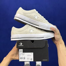 虎扑版‼️ 匡威OneStar星星鞋 翻毛皮白色 Converse One Star Ox 帆布休闲板鞋 C 行业一线头 虎扑版‼️ 匡威OneStar星星鞋 翻毛皮白色 Converse One Star Ox 帆布休闲板鞋 C 行业一线头