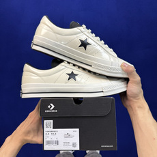 虎扑版‼️ 匡威OneStar星星鞋 光面皮白色 Converse One Star Ox 帆布休闲板鞋 C 行业一线头 虎扑版‼️ 匡威OneStar星星鞋 光面皮白色 Converse One Star Ox 帆布休闲板鞋 C 行业一线头