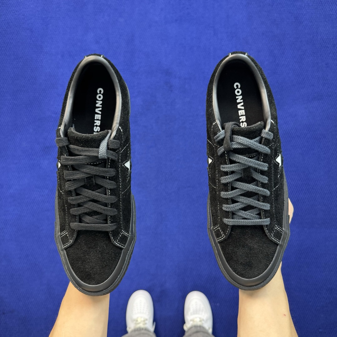 虎扑版‼️ 匡威OneStar星星鞋 翻毛皮黑武士 Converse One Star Ox 帆布休闲板鞋 C 行业一线