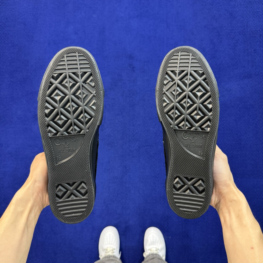 虎扑版‼️ 匡威OneStar星星鞋 翻毛皮黑武士 Converse One Star Ox 帆布休闲板鞋 C 行业一线