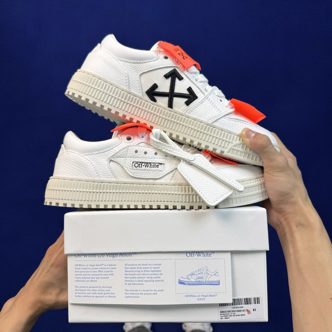 顶奢OW板鞋 OFF-WHITE 3.0 Court 第7色:白橙 市面最强品质!全方位复刻!带原装扣全套包装 尺码:3 顶奢OW板鞋 OFF-WHITE 3.0 Court 第7色:白橙 市面最强品质!全方位复刻!带原装扣全套包装 尺码:3