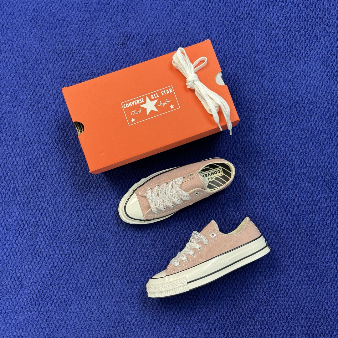 2026匡威全新发布!Converse CHUCK 70X 星星标帆布鞋 粉色低帮 货号:A24223C 尺码:35 3 2026匡威全新发布!Converse CHUCK 70X 星星标帆布鞋 粉色低帮 货号:A24223C 尺码:35 3