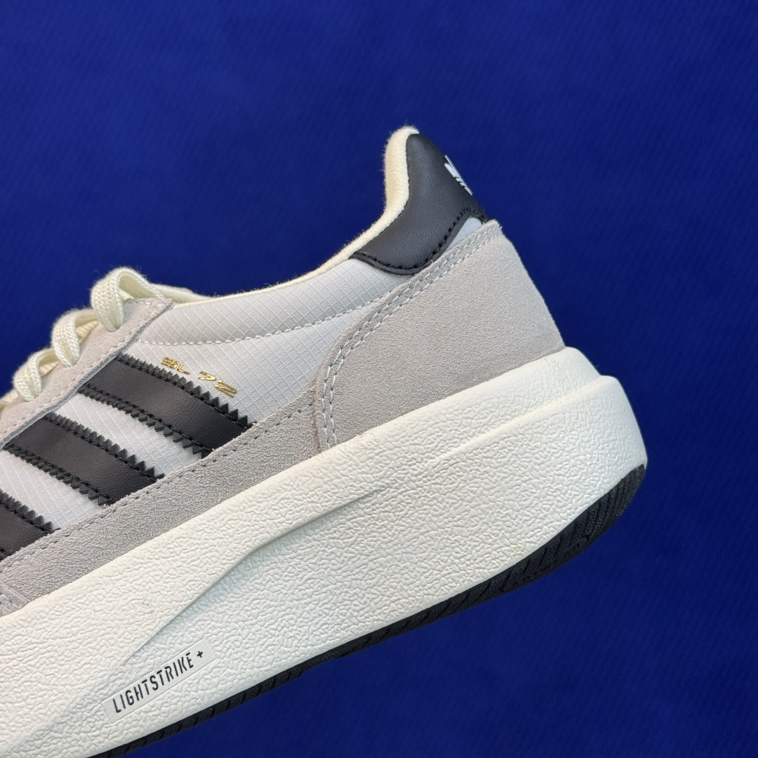 阿迪休闲鞋 adidas originals SL 72 第1色:黑灰 货号：KK3074 尺码：35.5-45带半码