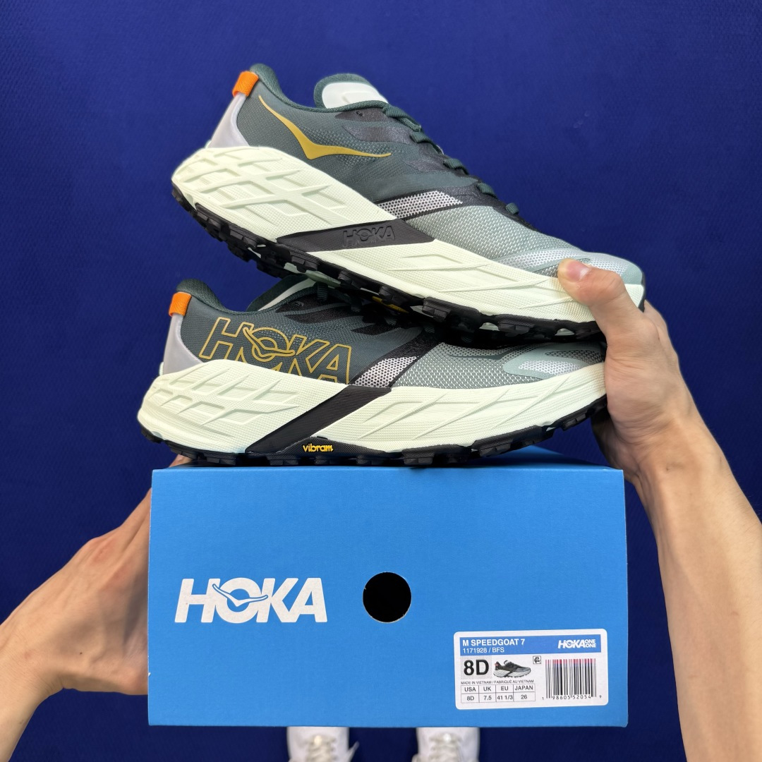 HOKA ONE ONE SPEEDGOAT 7 羚羊7越野跑鞋 纯原大厂出品!品质库存稳定放心推! 第2色:墨绿 货号 HOKA ONE ONE SPEEDGOAT 7 羚羊7越野跑鞋 纯原大厂出品!品质库存稳定放心推! 第2色:墨绿 货号