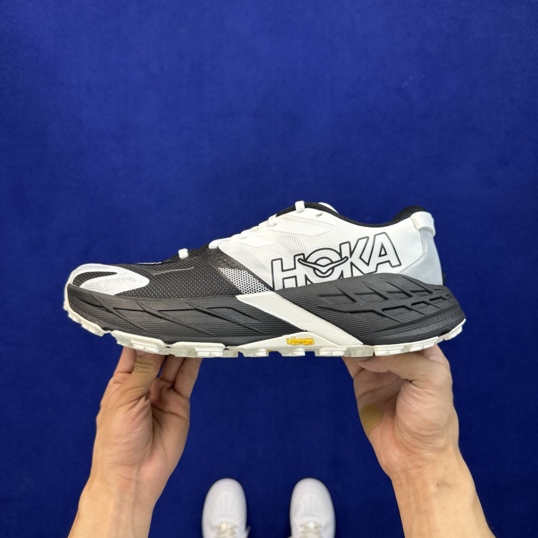 HOKA ONE ONE SPEEDGOAT 7 羚羊7越野跑鞋 纯原大厂出品！品质库存稳定放心推！ 第3色:黑白 货号