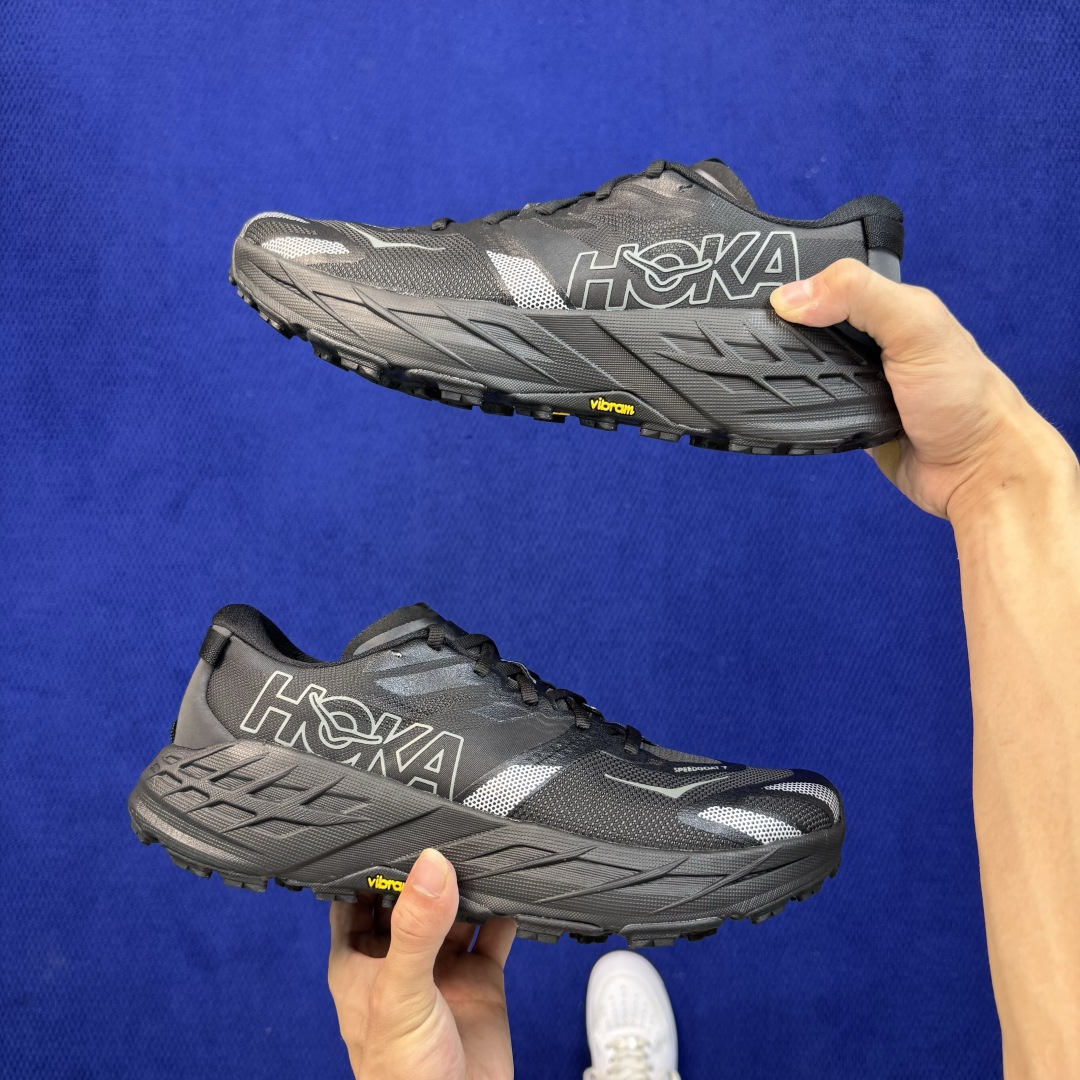 HOKA ONE ONE SPEEDGOAT 7 羚羊7越野跑鞋 纯原大厂出品!品质库存稳定放心推! 第4色:黑色 货号 HOKA ONE ONE SPEEDGOAT 7 羚羊7越野跑鞋 纯原大厂出品!品质库存稳定放心推! 第4色:黑色 货号