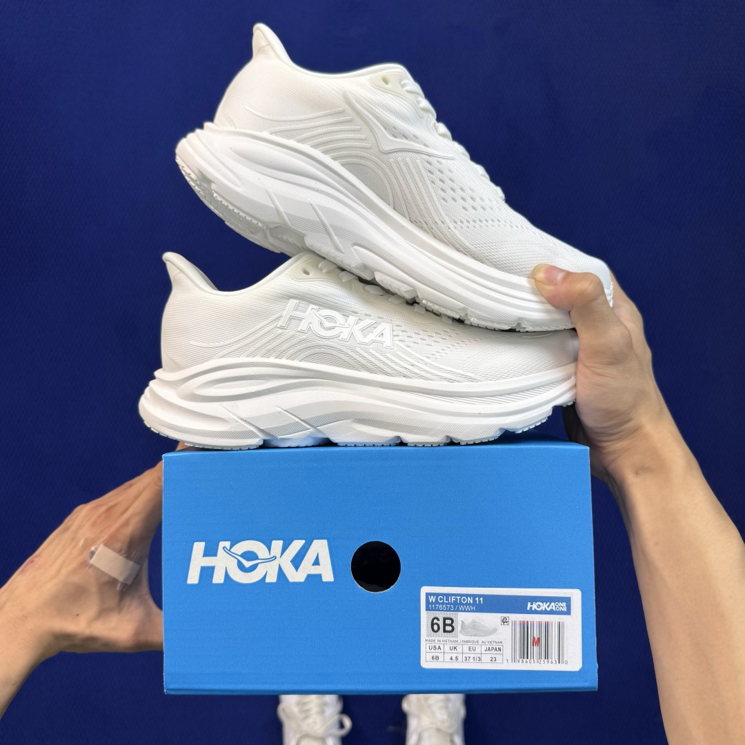 主推优势私 【W1】Hoka One One 克利夫顿11 马拉松跑鞋  Clifton 11马拉松训练跑步鞋  纯原大