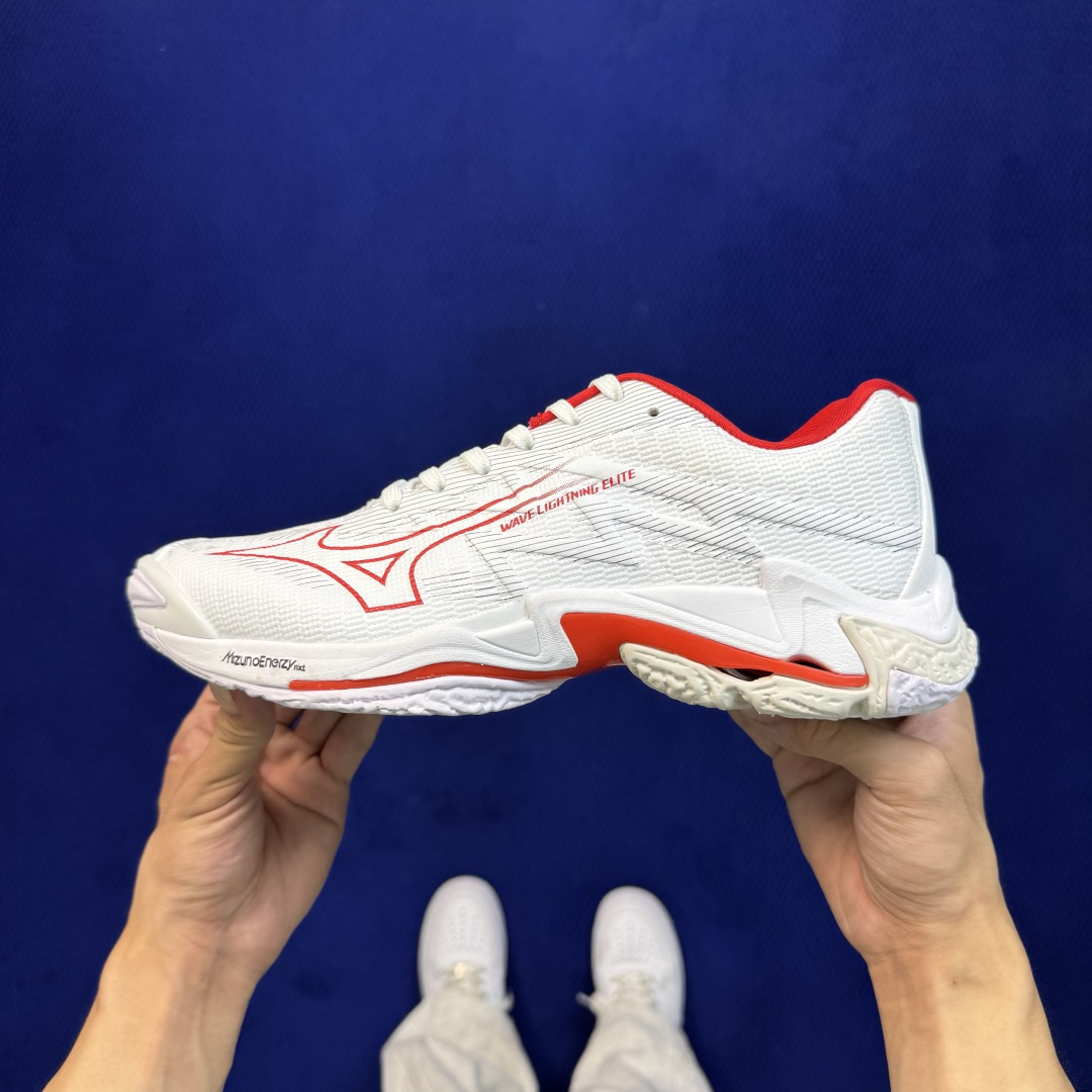 美津侬排球鞋 Mizuno Wave Lightning ELITE 排球鞋 第6色:白红 货号：V1GA 尺码：36-