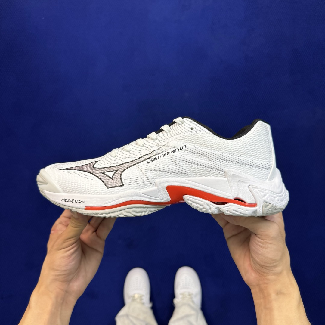 美津侬排球鞋 Mizuno Wave Lightning ELITE 排球鞋 第5色:白红 货号：V1GA 尺码：36-