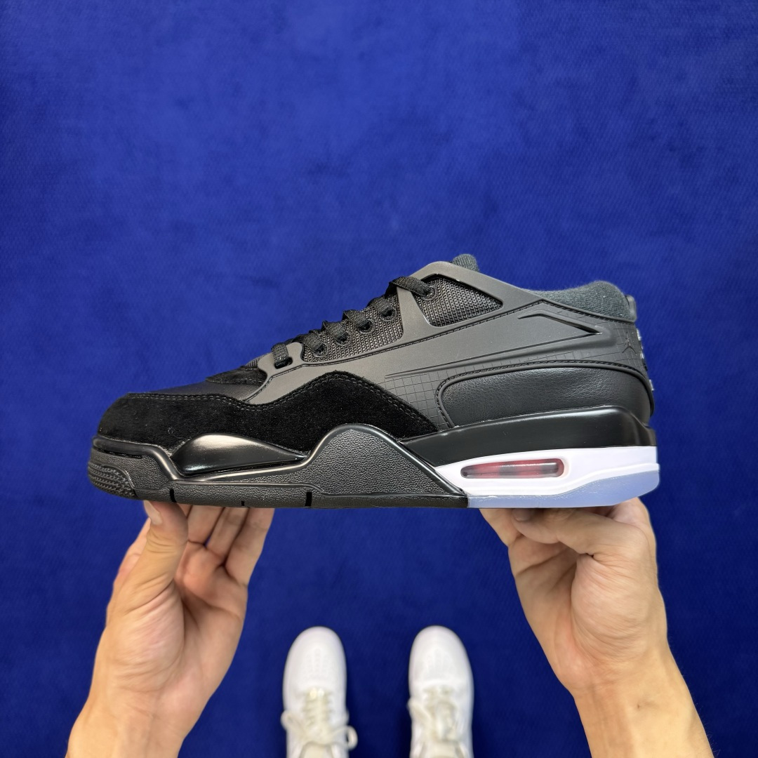 aj4 RM低帮系列 第8色:黑白 Jordan Air Jordan 4 RM 篮球鞋 大厂出品，品质稳定，长期供货！