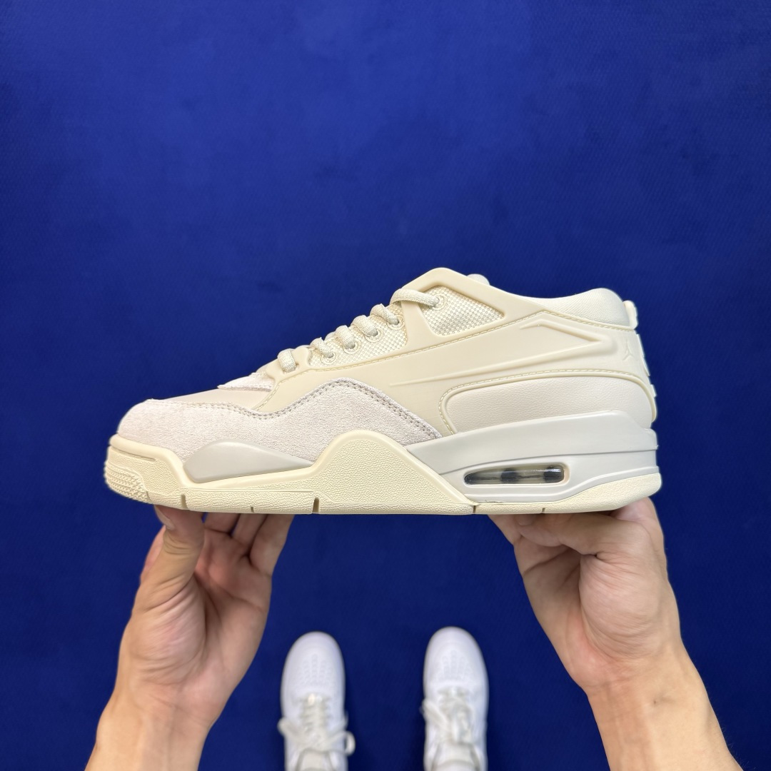 aj4 RM低帮系列 第11色:米白色 Jordan Air Jordan 4 RM 篮球鞋 大厂出品，品质稳定，长期供