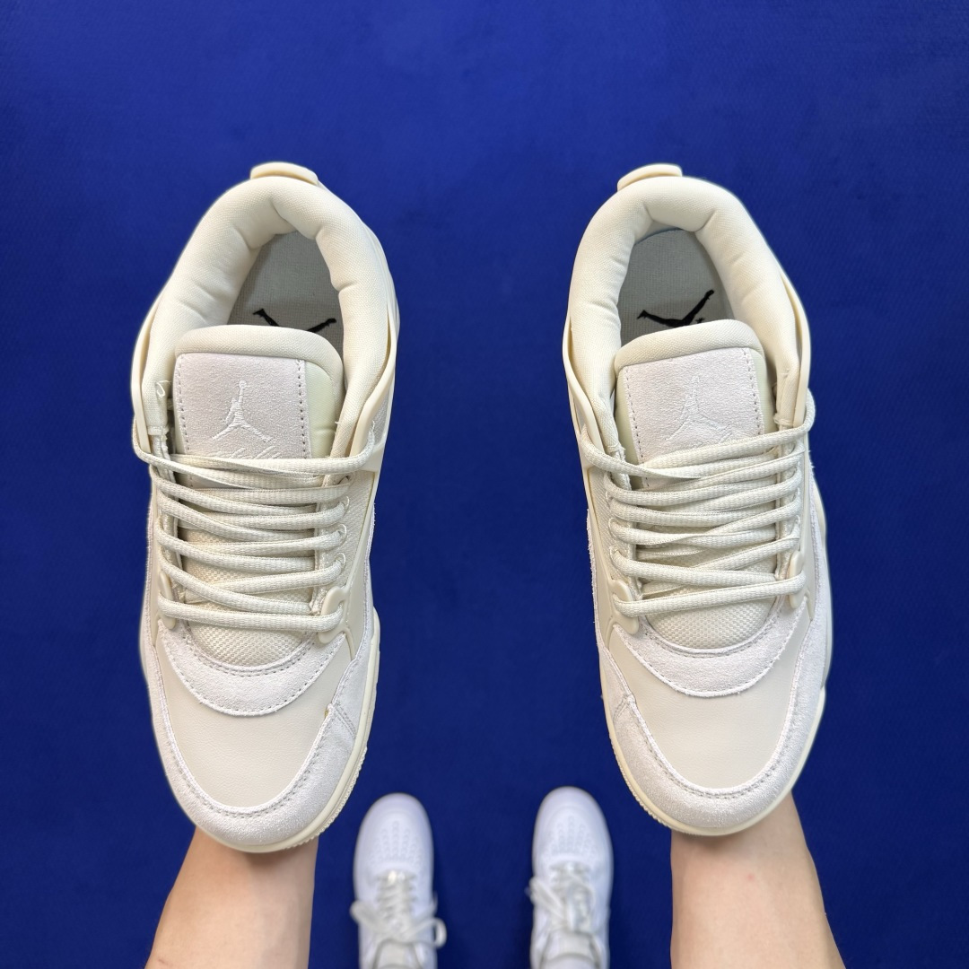 aj4 RM低帮系列 第11色:米白色 Jordan Air Jordan 4 RM 篮球鞋 大厂出品，品质稳定，长期供