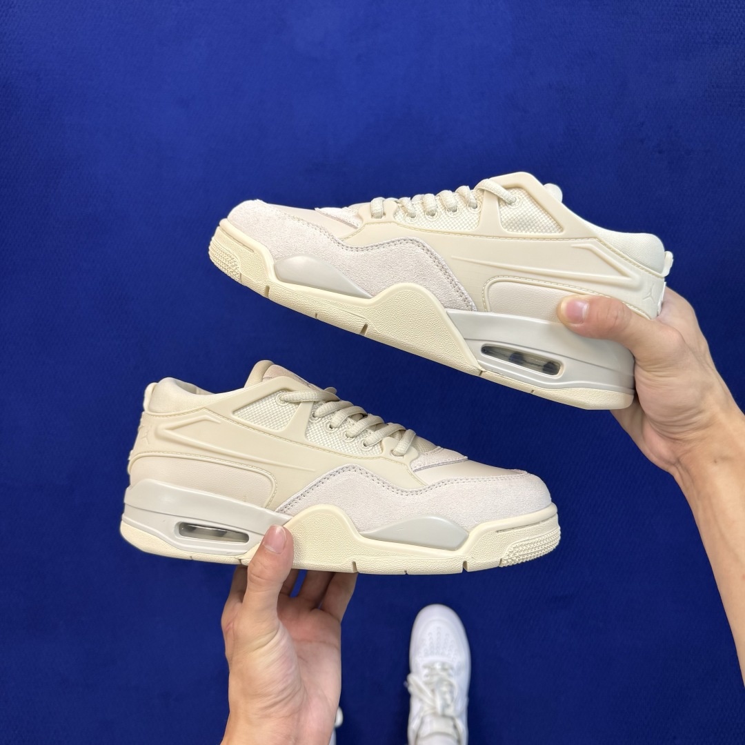 aj4 RM低帮系列 第11色:米白色 Jordan Air Jordan 4 RM 篮球鞋 大厂出品，品质稳定，长期供