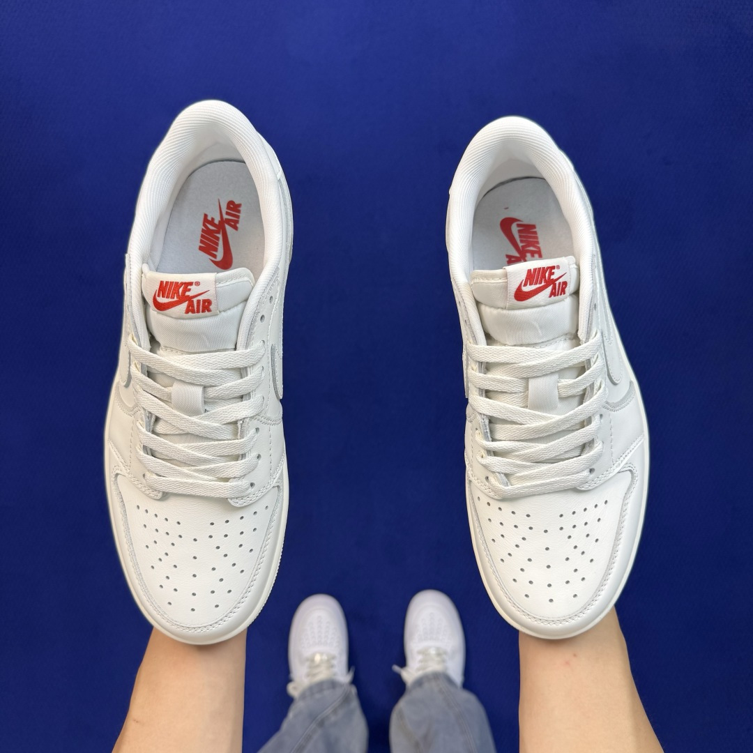 AJ1Low低帮OG系列：纯白 Jordan Air Jordan 1 RETRO LOW OG 市售最强低帮 天花板品