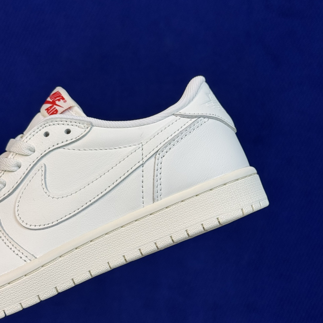 AJ1Low低帮OG系列：纯白 Jordan Air Jordan 1 RETRO LOW OG 市售最强低帮 天花板品