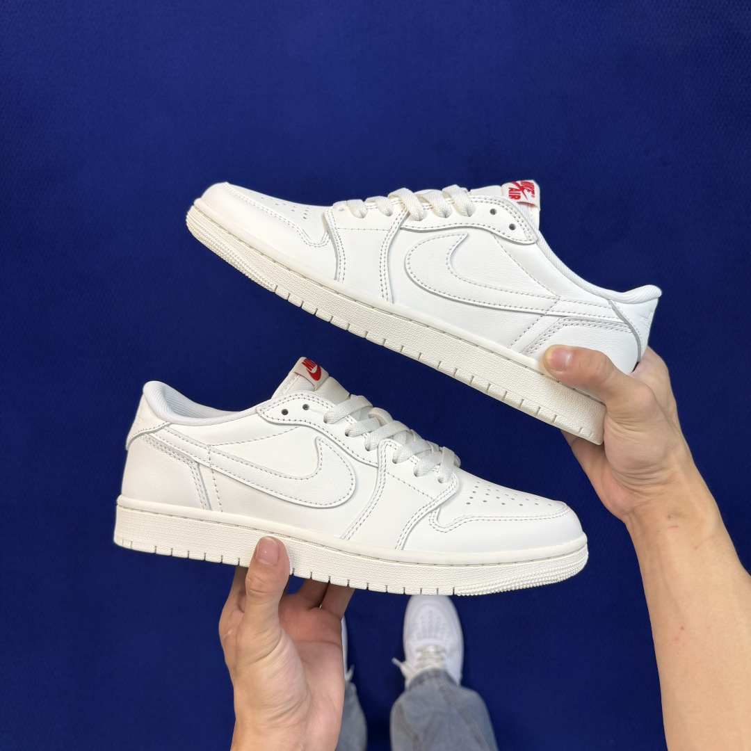 AJ1Low低帮OG系列：纯白 Jordan Air Jordan 1 RETRO LOW OG 市售最强低帮 天花板品