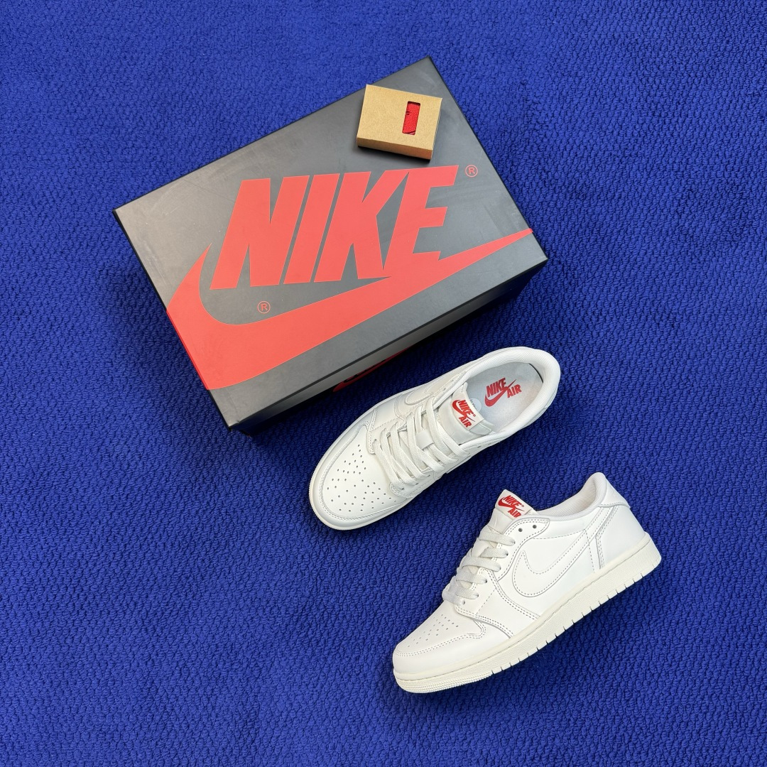 AJ1Low低帮OG系列：纯白 Jordan Air Jordan 1 RETRO LOW OG 市售最强低帮 天花板品