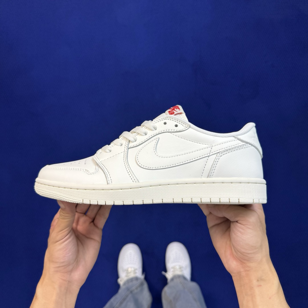 AJ1Low低帮OG系列：纯白 Jordan Air Jordan 1 RETRO LOW OG 市售最强低帮 天花板品