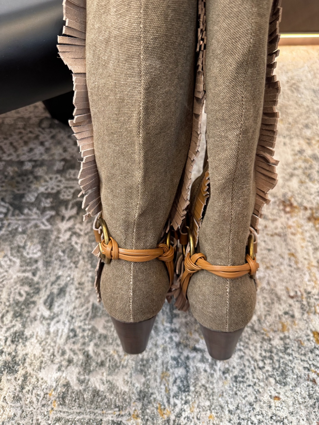 Isabel Marant Women's Knee High Cowboy Boots With Fringe Detail - 7 cm Heel 10 cmp i1753014594736 2193 0 8