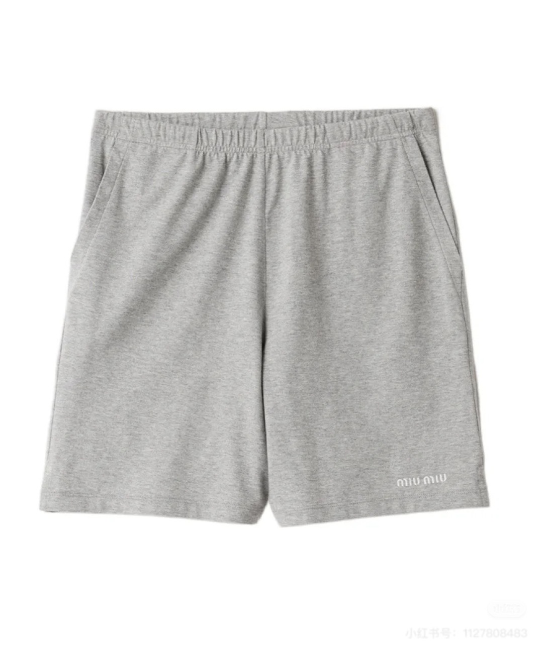 Embroidered Shorts: MiuMi*25 New Badge, Loose Style, Unique Cotton Import. - 图片 4