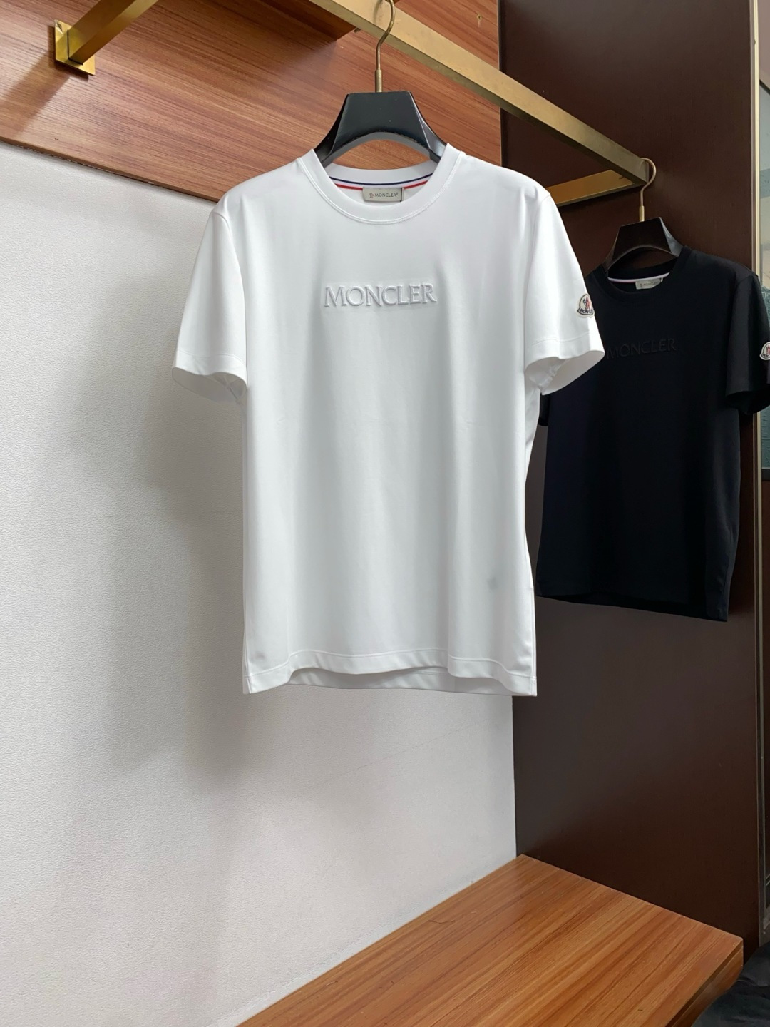 Moncler White Tonal Logo T-Shirt