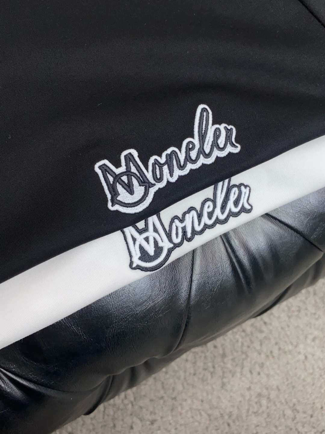 Moncler White Script Logo T-Shirt