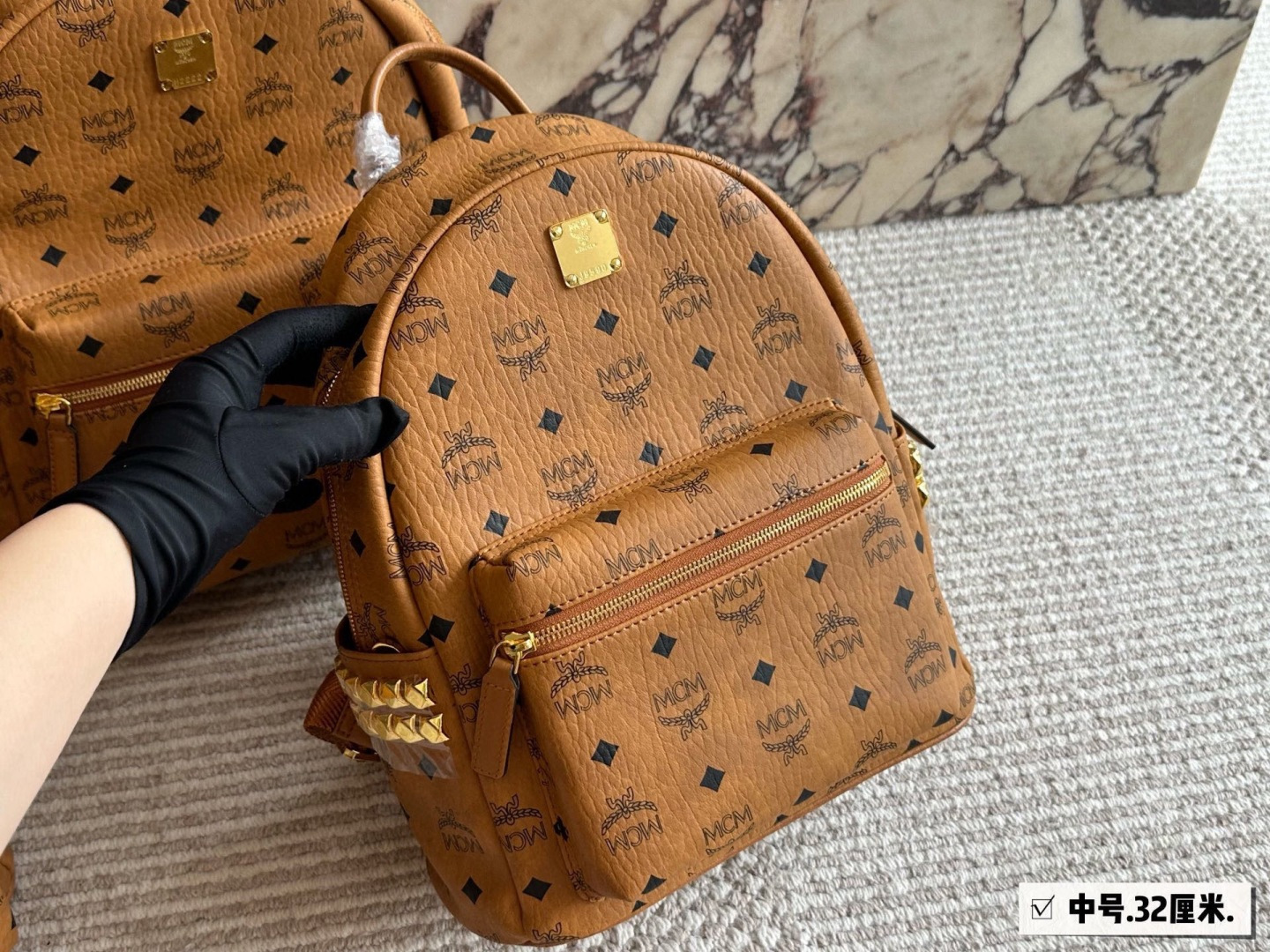 p185, 180, 165, 160 clásico ✈✈ versión alta mcm mochila llegó ✨ M C M ✨2020 🇰🇷 nuevo modelo de mostrador coreano moch…