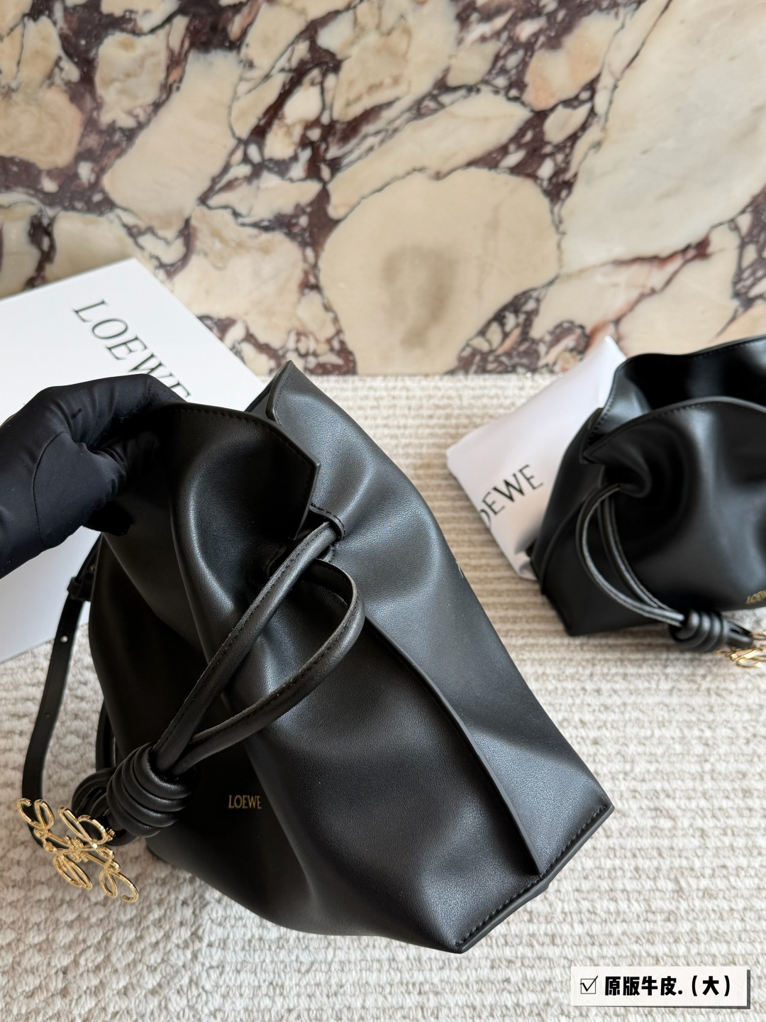 LOEWE väska, box i koskinn — photo 8