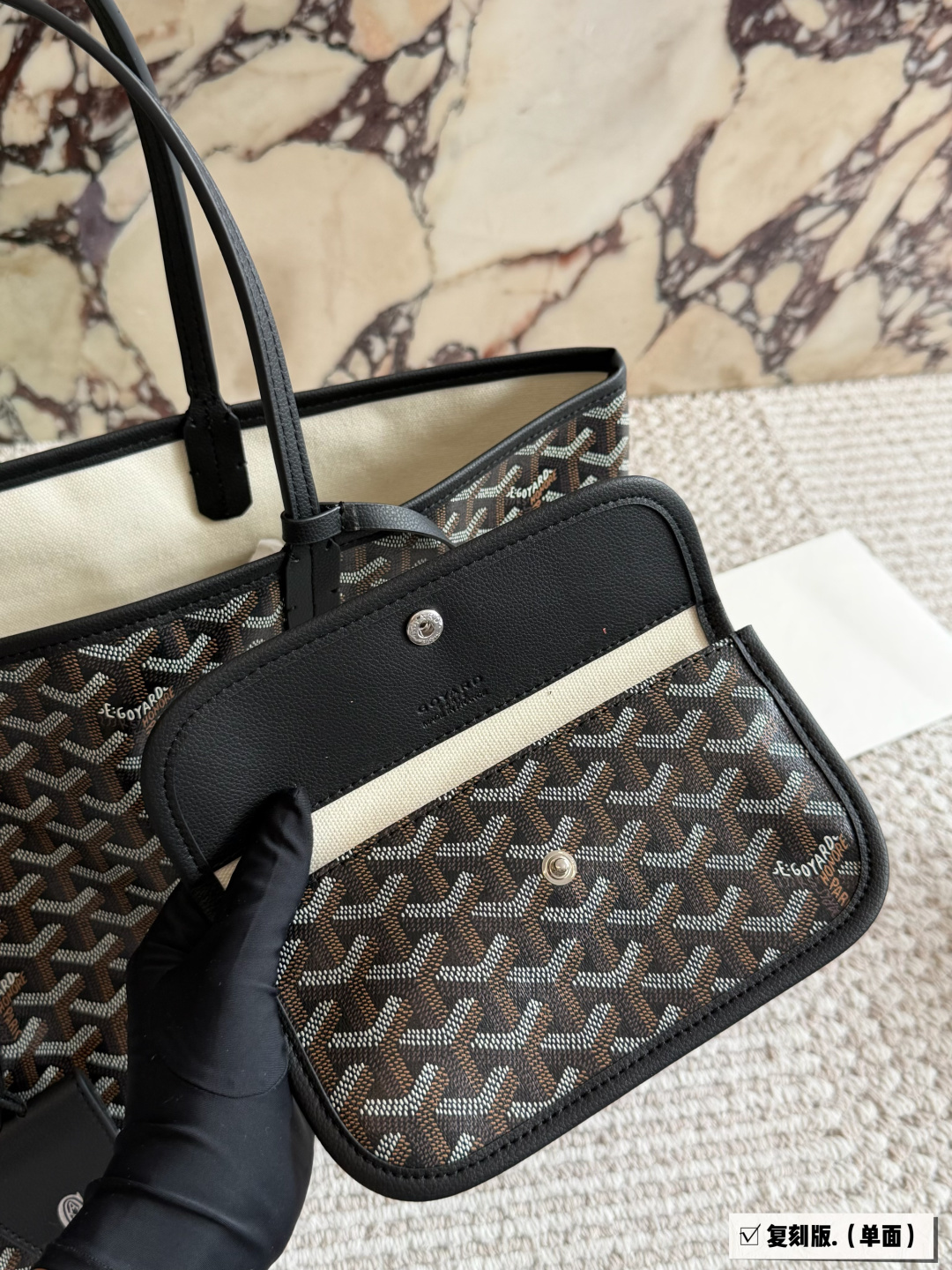 Version réplique du sac Goyard avec boîte — photo 3