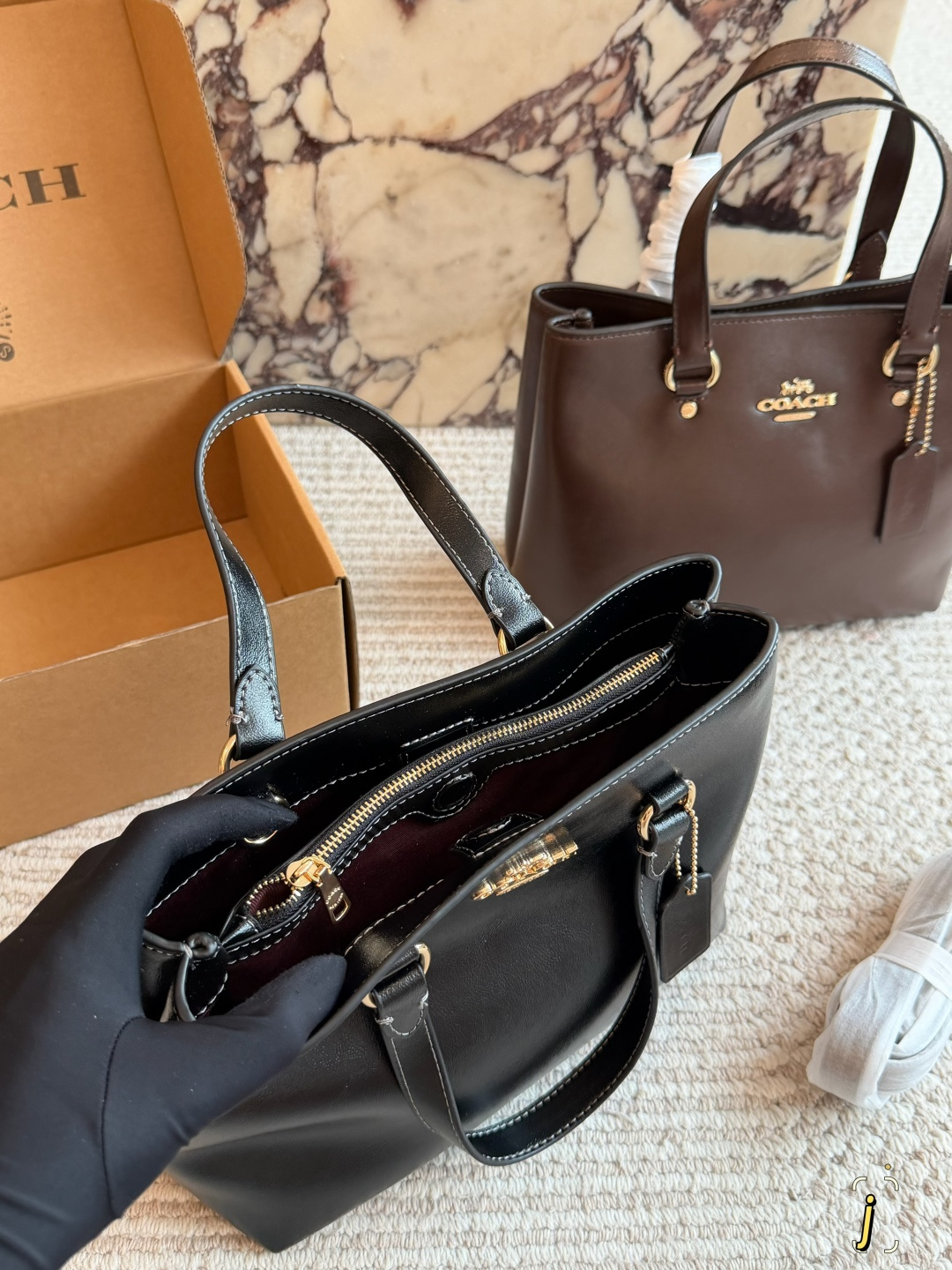 Coach Black tote