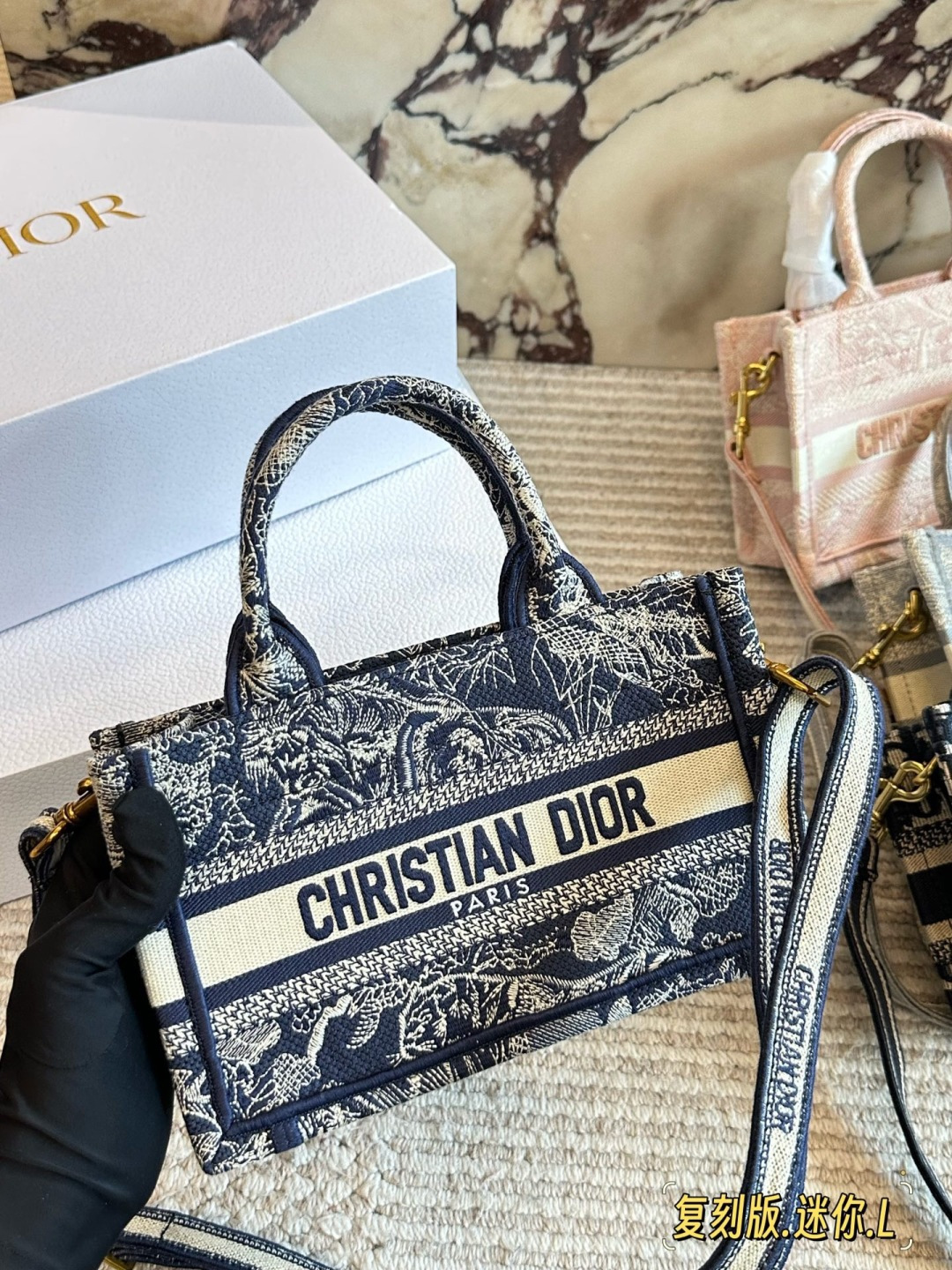 Dior Book Tote Pink mini everyday