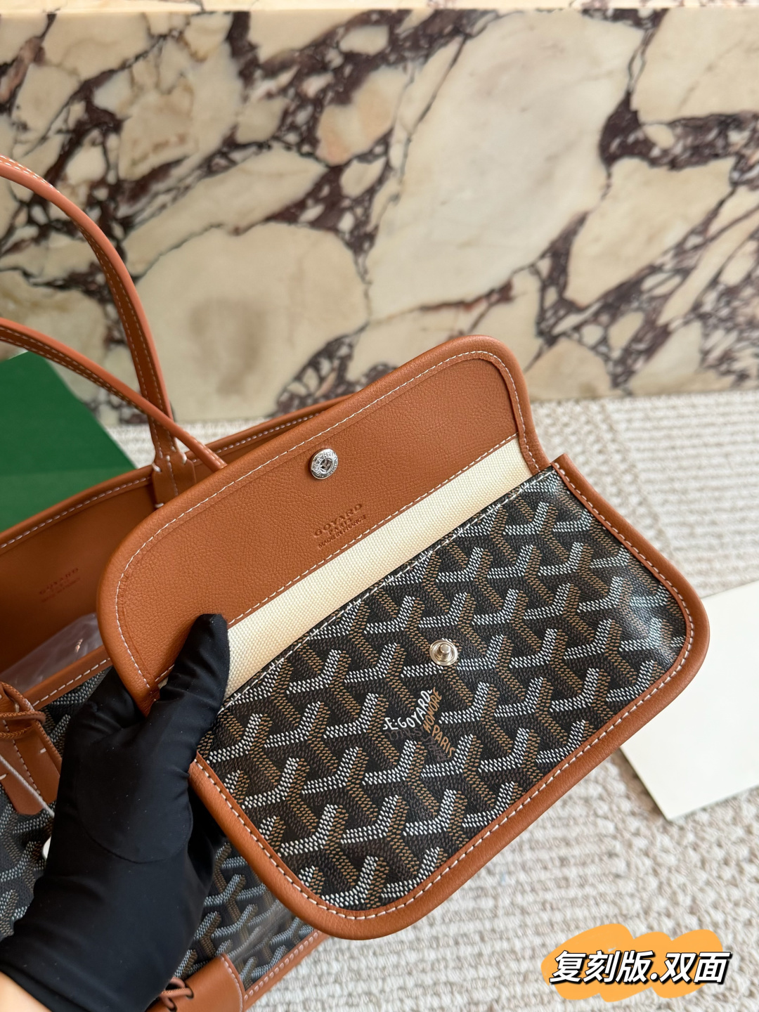 Goyard taske replika version med æske — photo 6